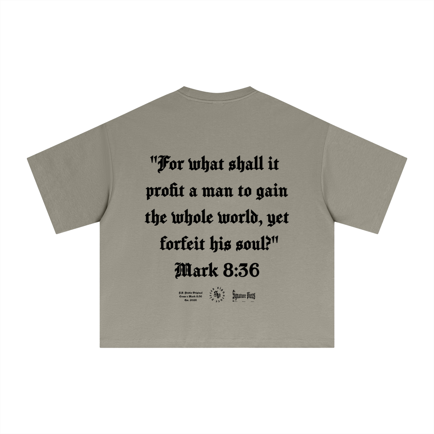 Mark 8:36 Graphic Sorona Boxy Tee