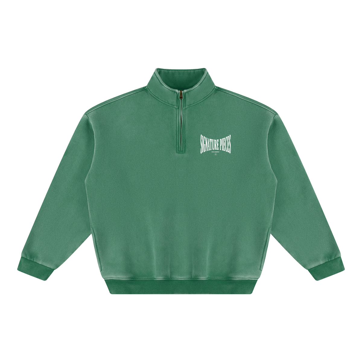 S.P. x O.L. Set Vintage Wash Quarter Zip Fleece Sweatshirt (5 Colorways)