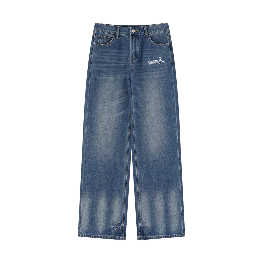 S.L. II Vintage Washed Wide Leg Jeans