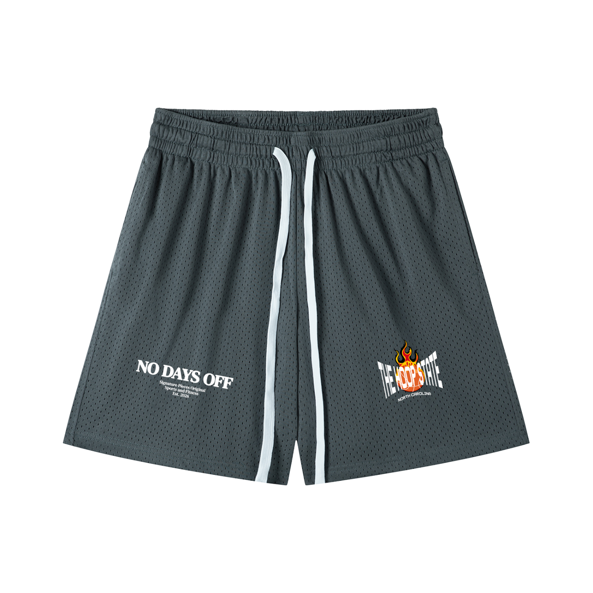N.D.O. x Hoop State N.C. Graphic Basketball Shorts (8 colorways)