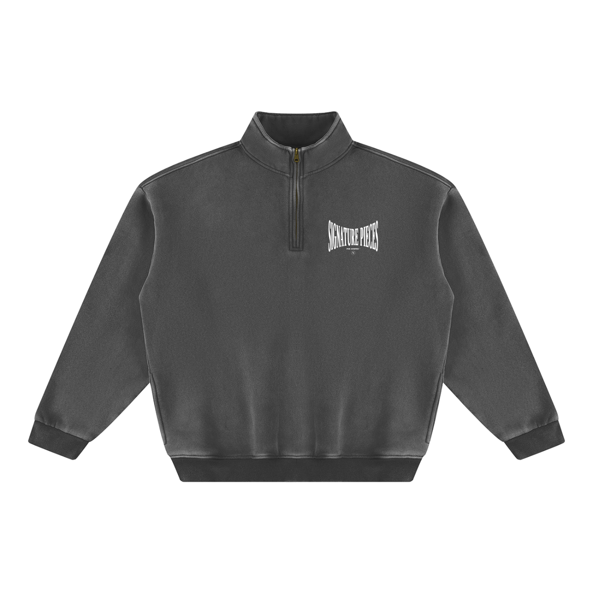S.P. x O.L. Set Vintage Wash Quarter Zip Fleece Sweatshirt (5 Colorways)