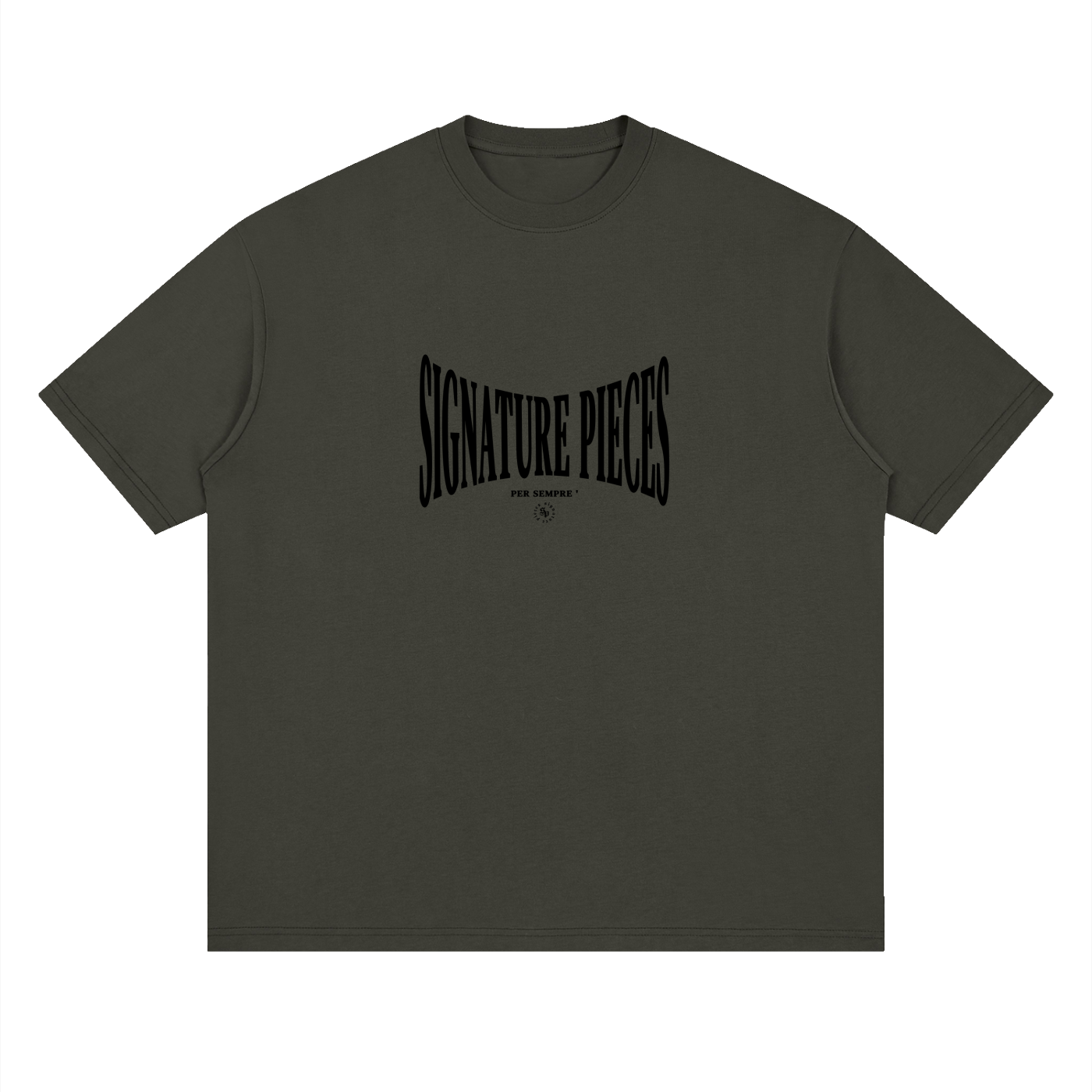 S.P. x Black O.L. Streetwear Loose Drop Shoulder Tee (Scale) (4 Colorways)