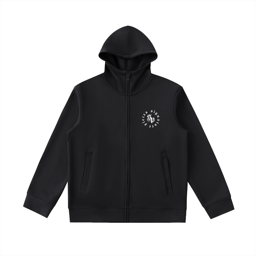 S.L. Essential Heavyweight High Neck Zip-Up Hoodie (2 Colorways)