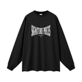 S.P. x White O.L. Black Oversized Long Sleeve Tee (Scale)