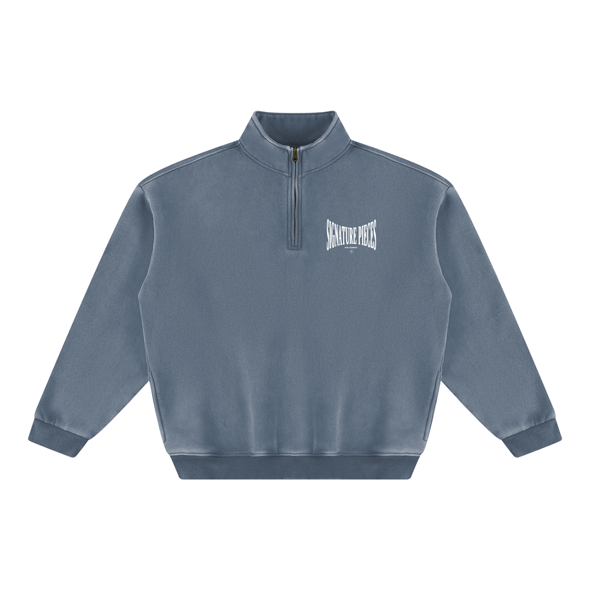 S.P. x O.L. Set Vintage Wash Quarter Zip Fleece Sweatshirt (5 Colorways)