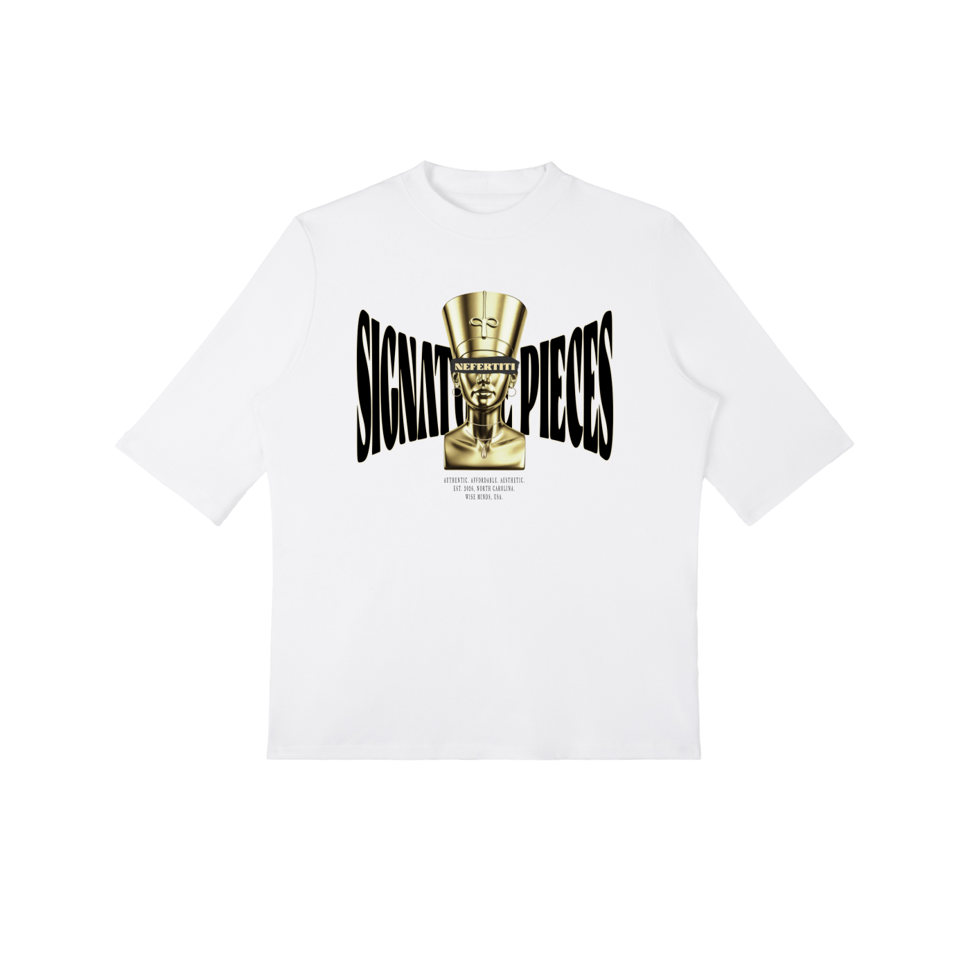 Nefertiti White Graphic Tee