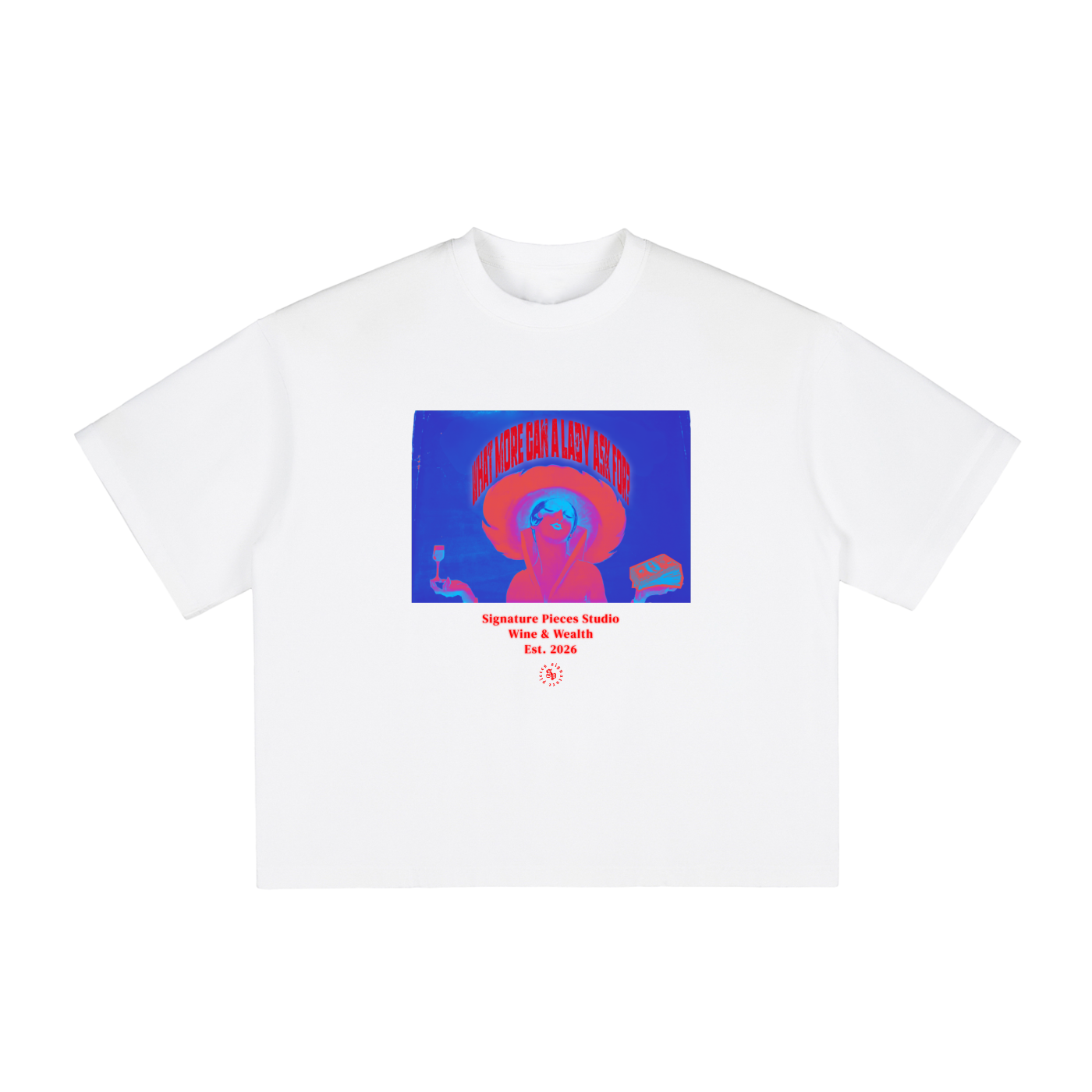 What More Can A Lady Ask For? Boxy Graphic Tee