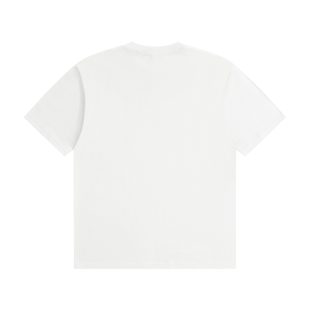 S.P. x Black O.L. White Seamless Cotton Tee