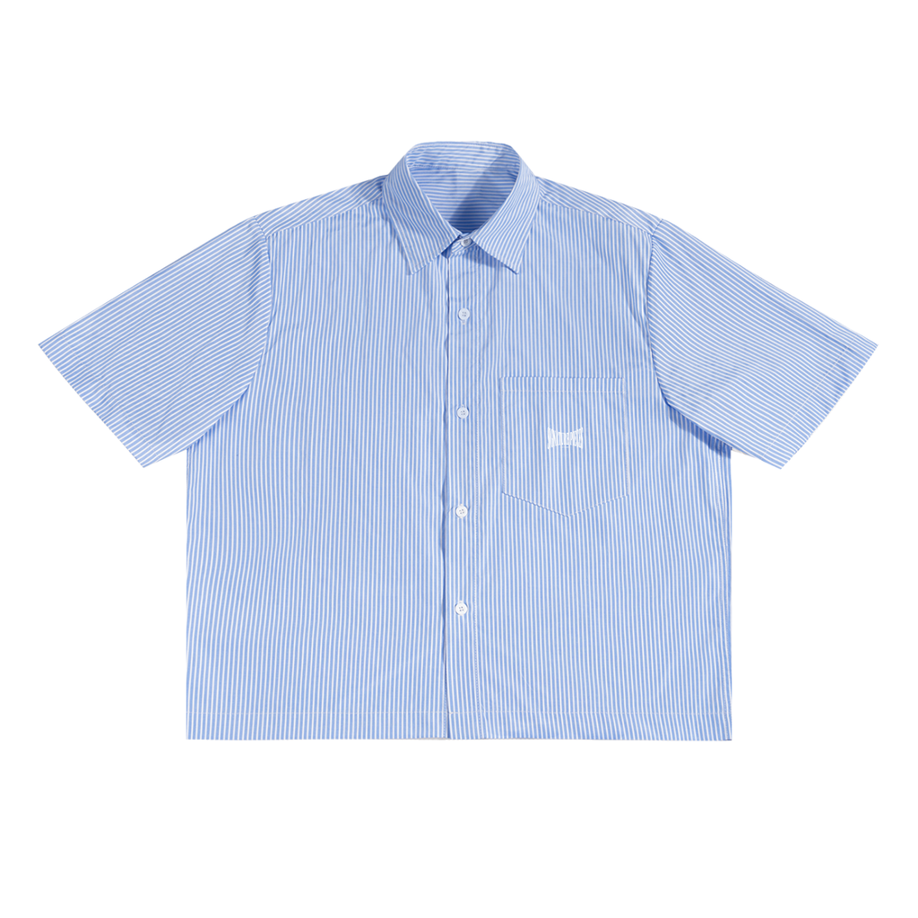 S.P. x O.L. Boxy Oversized Vertical Stripe Button Down