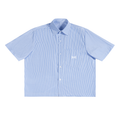 S.P. x O.L. Boxy Oversized Vertical Stripe Button Down