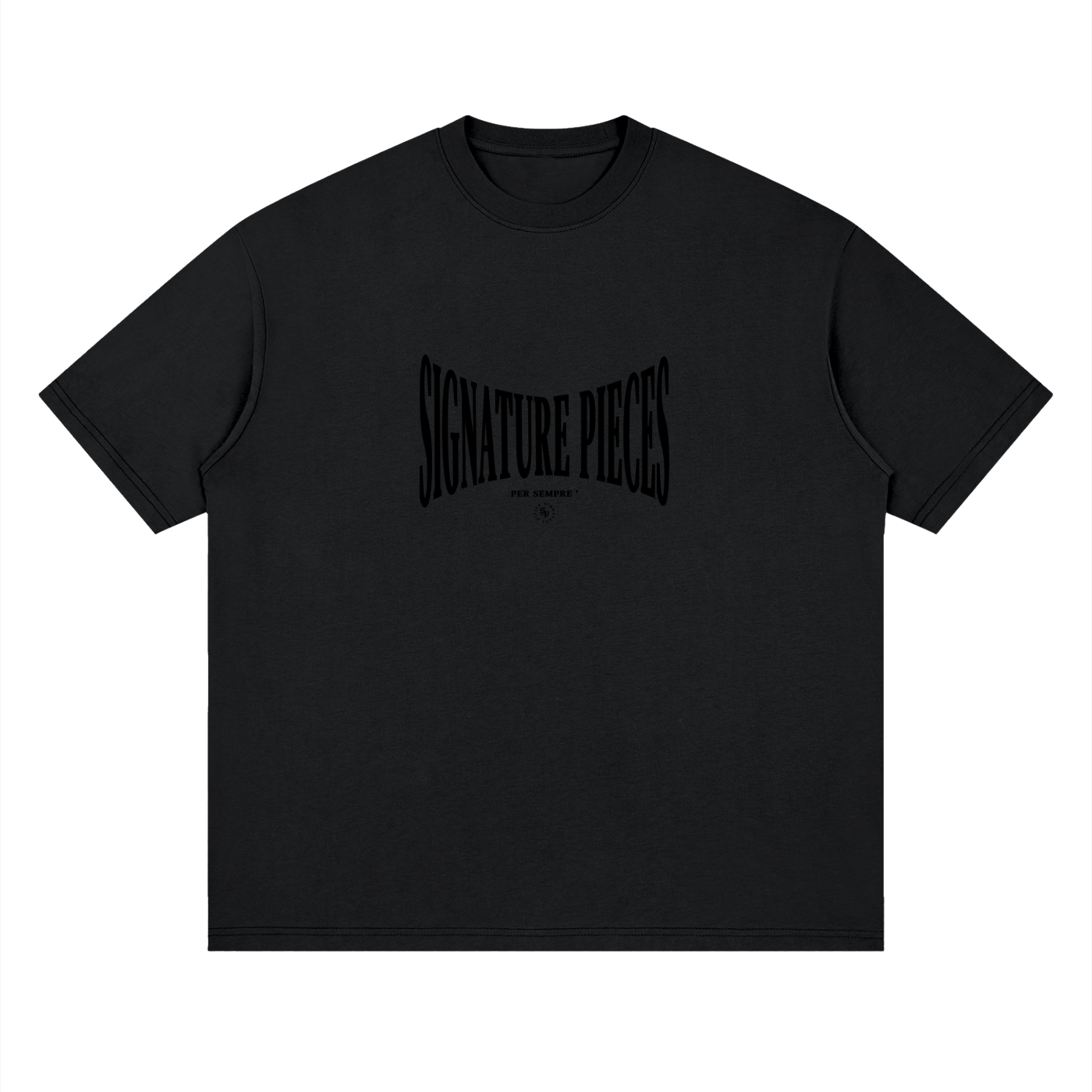 S.P. x Black O.L. Streetwear Loose Drop Shoulder Tee (Scale) (4 Colorways)