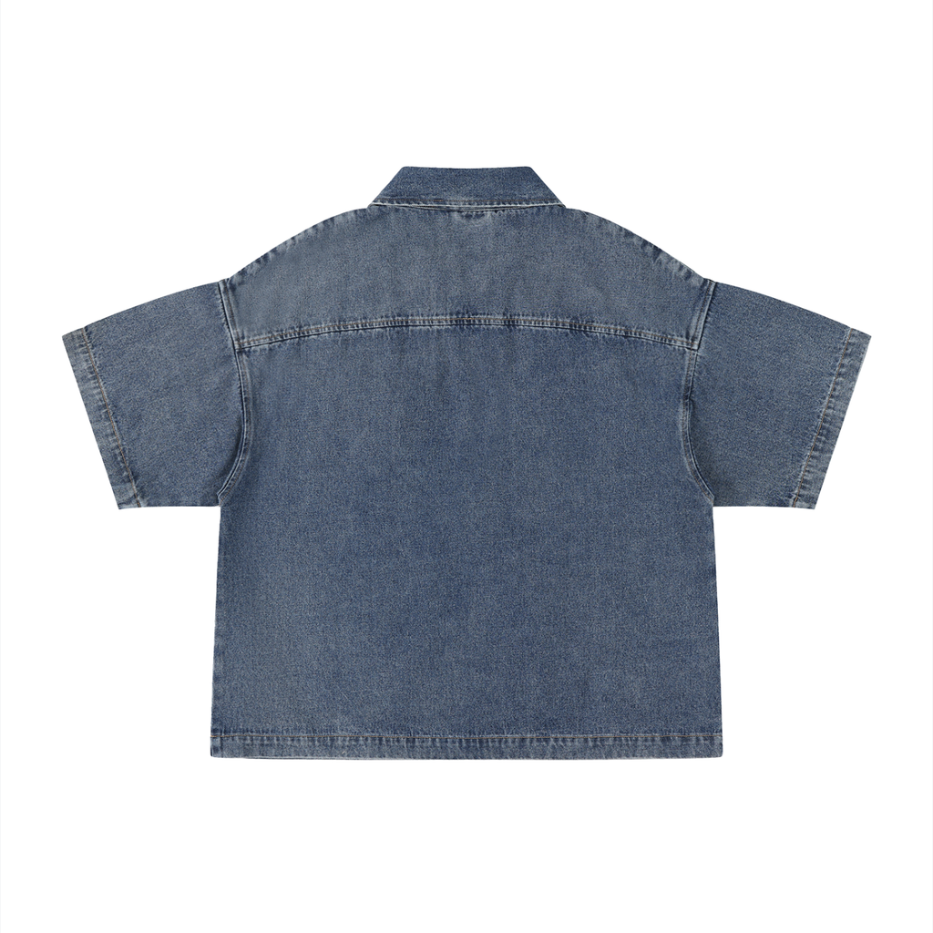 D.L. x Slogan Quarter-Zip Denim Shirt (2 Colorways)