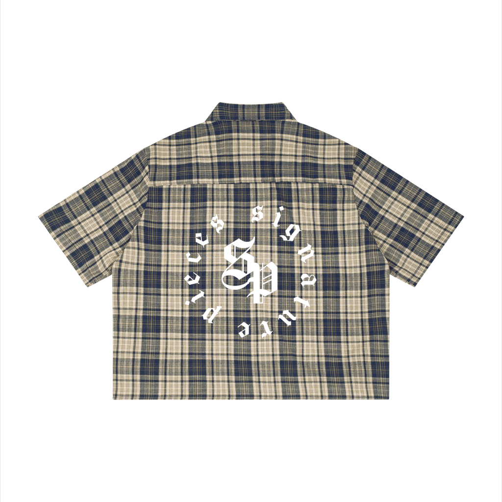 Plaid Boxy Short Sleeve Shirt