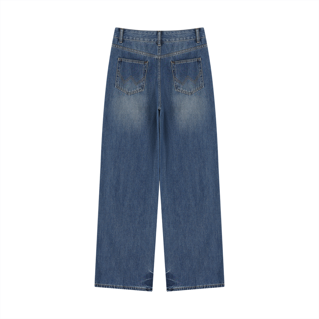 S.L. II Vintage Washed Wide Leg Jeans