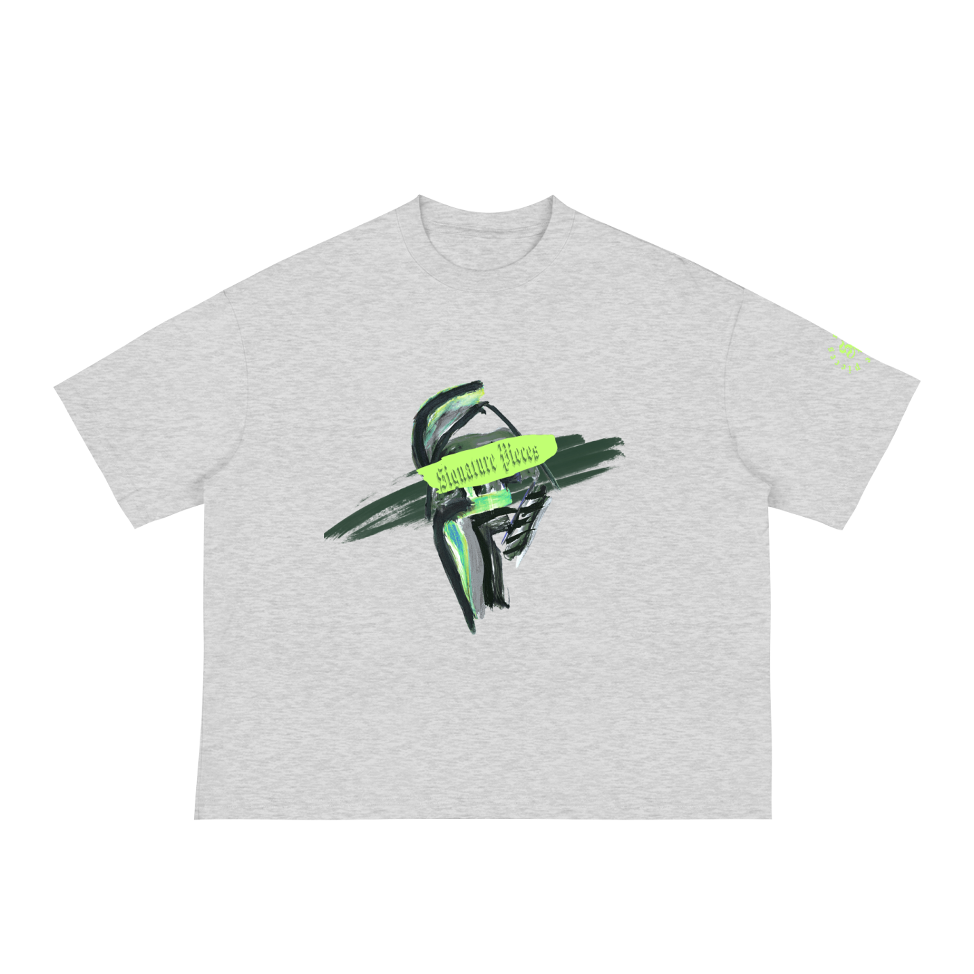 Green Face A.I.D. Boxy Graphic Tee