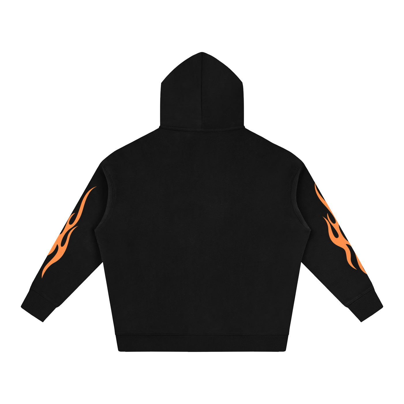 S.P. x L.E. Orange Flame Oversize Graphic Hoodie (5 Colorways)