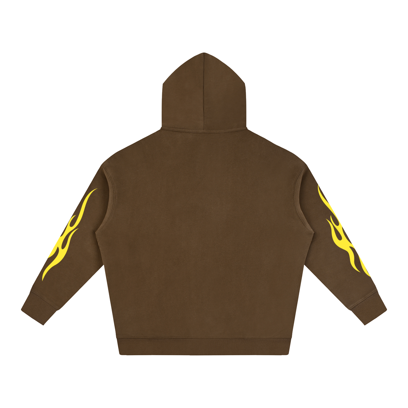 S.P. x L.E. Yellow Flame Oversize Graphic Hoodie (6 Colorways)