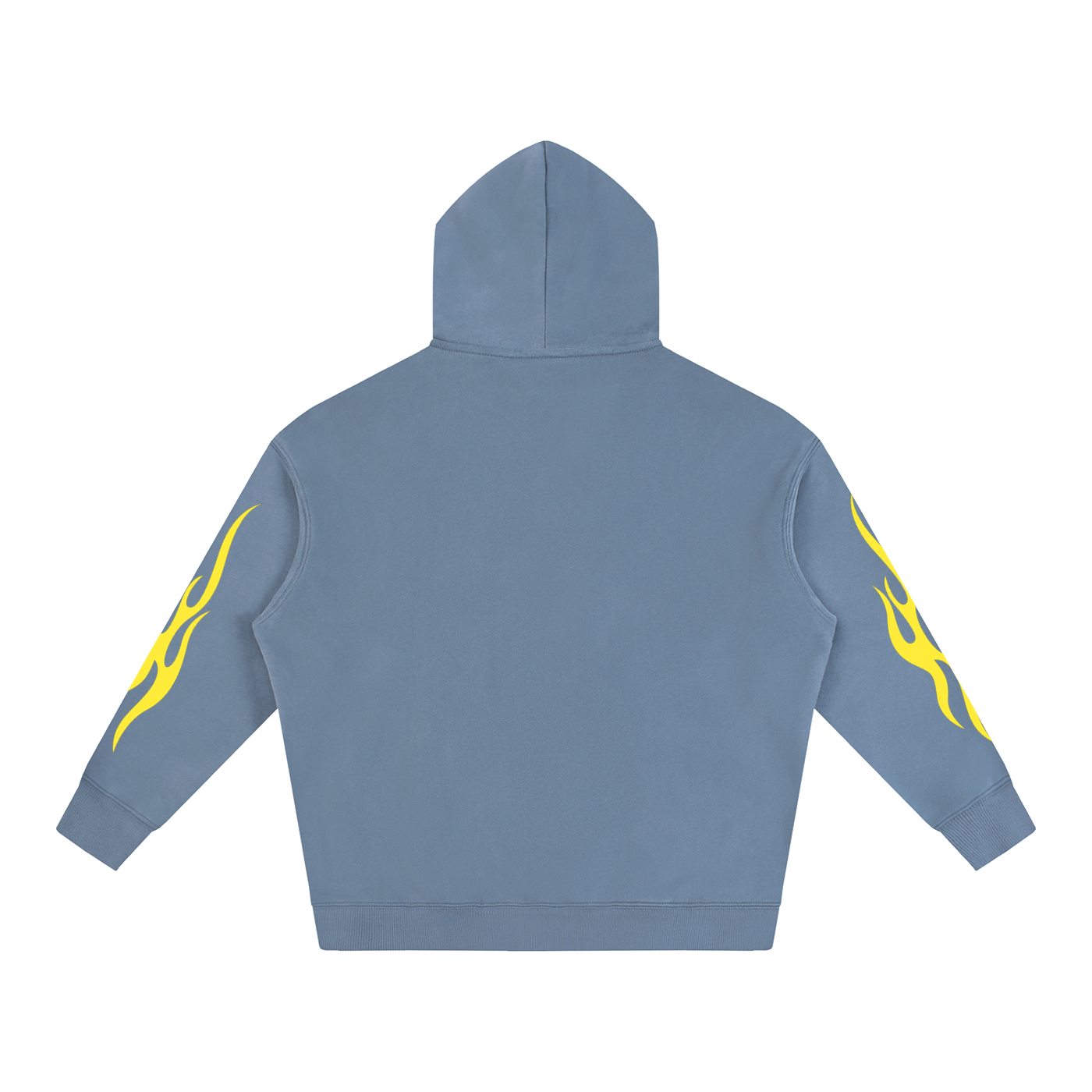 S.P. x L.E. Yellow Flame Oversize Graphic Hoodie (6 Colorways)