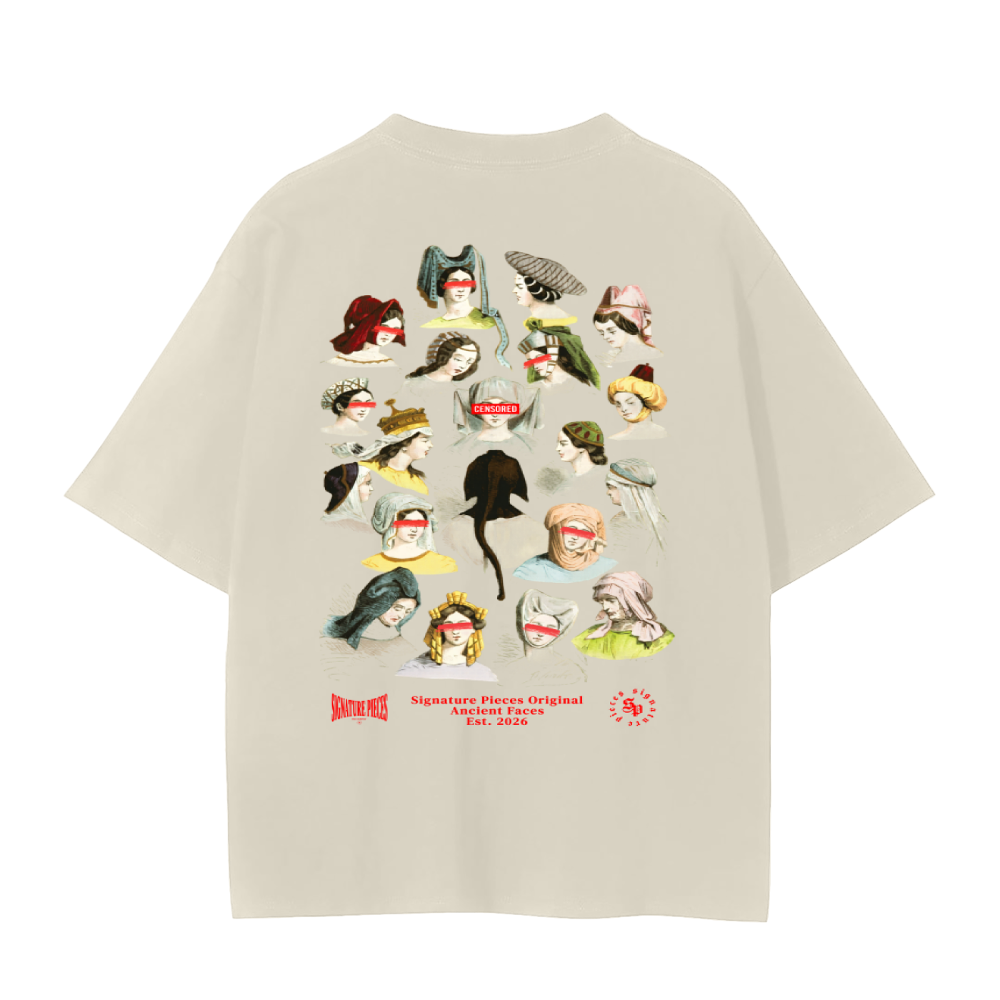 S.P. x O.L. Ancient Faces Seamless Graphic Tee