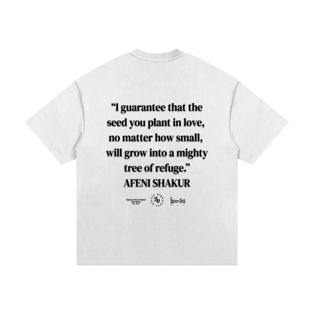 Afeni Shakur x S.P. White Heavyweight Graphic Tee