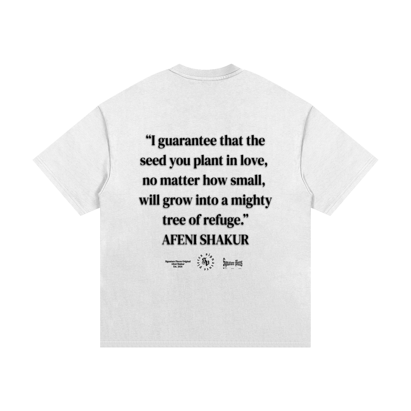 Afeni Shakur x S.P. White Heavyweight Graphic Tee