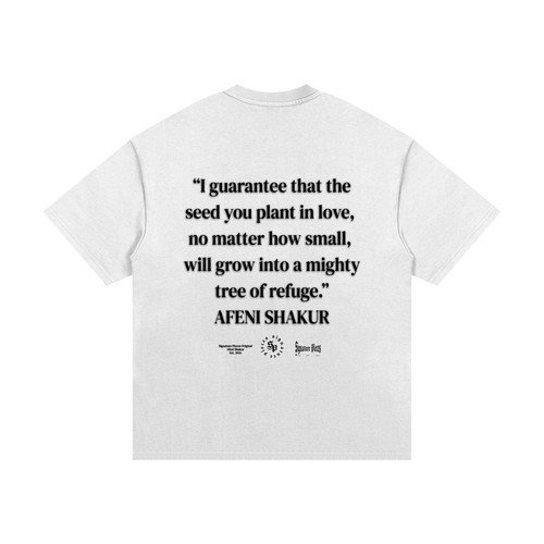 Afeni Shakur x S.P. White Heavyweight Graphic Tee
