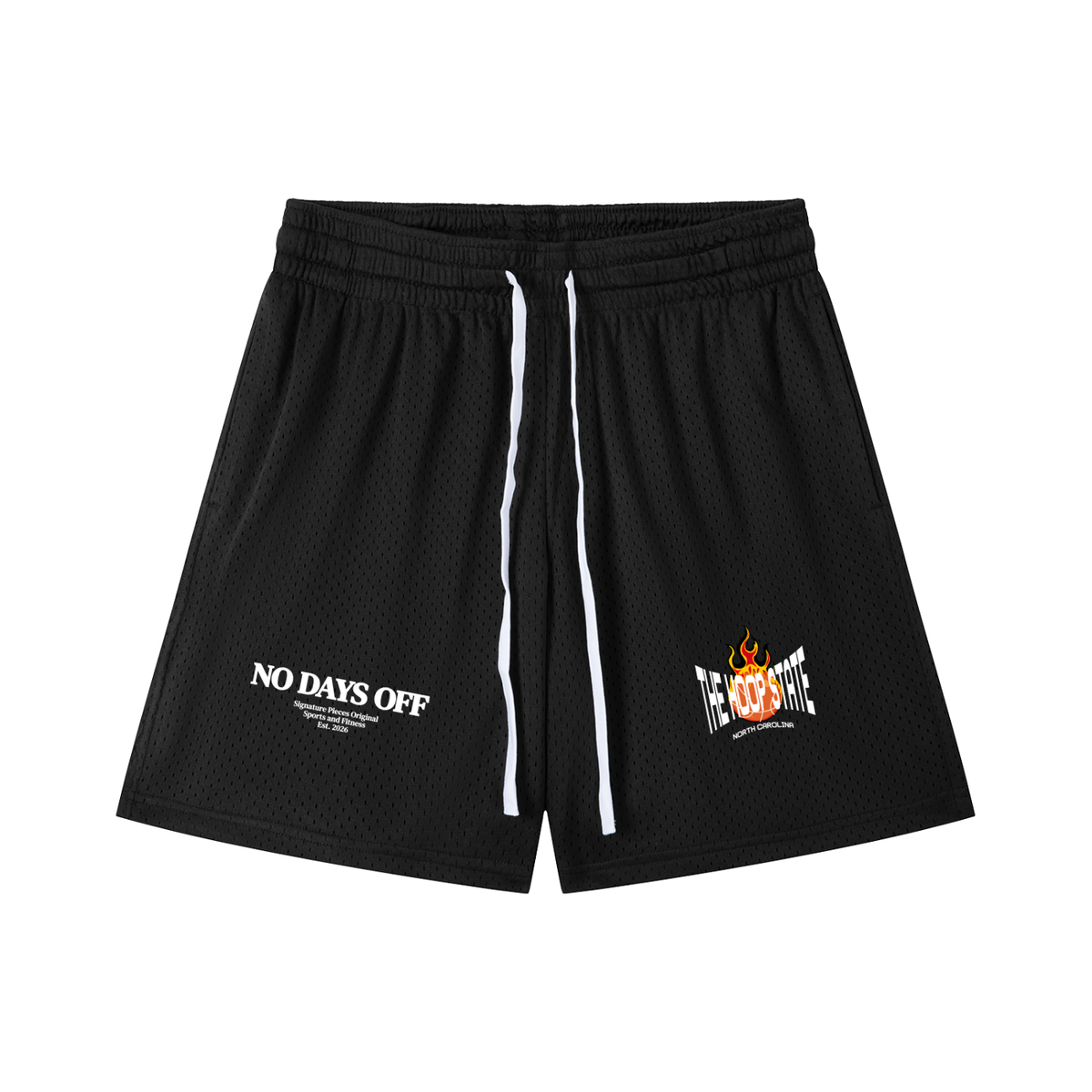 N.D.O. x Hoop State N.C. Graphic Basketball Shorts (8 colorways)