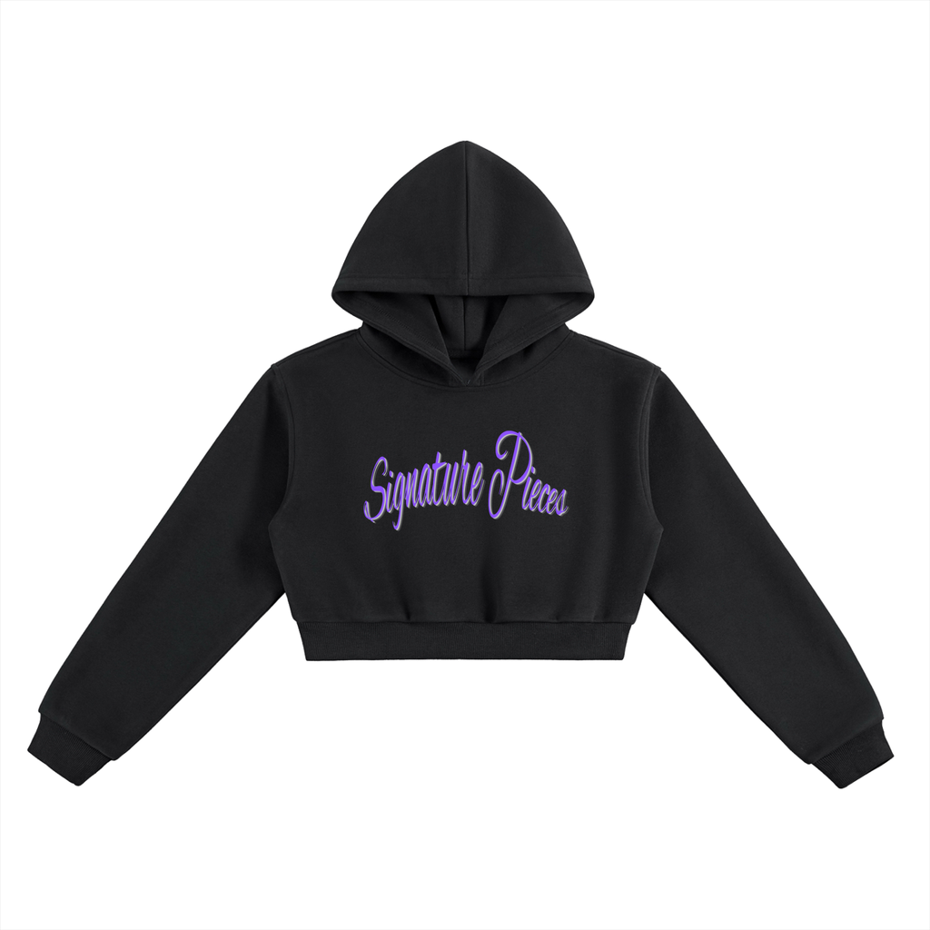 Purple Princess Cropped Hoodie