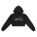 Purple Princess Cropped Hoodie
