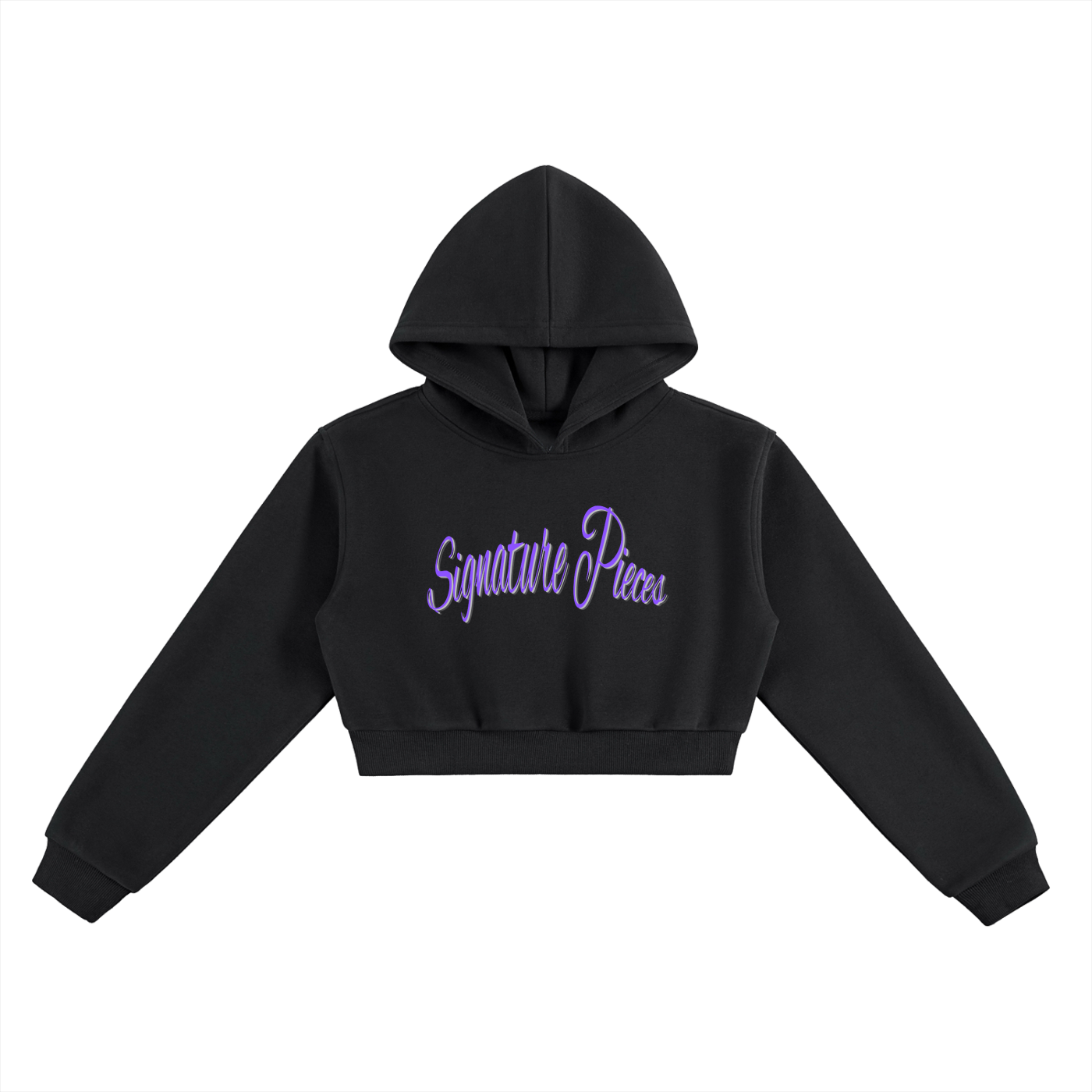 Purple Princess Cropped Hoodie