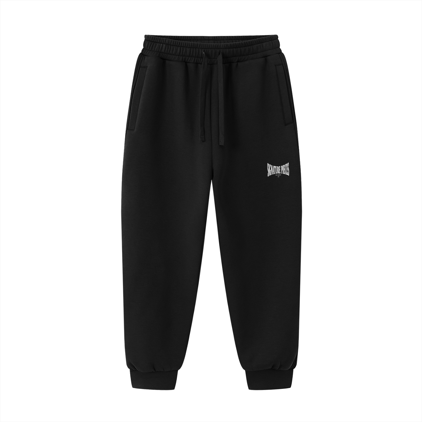 S.P. x O.L. Black Drawstring Sweatpants