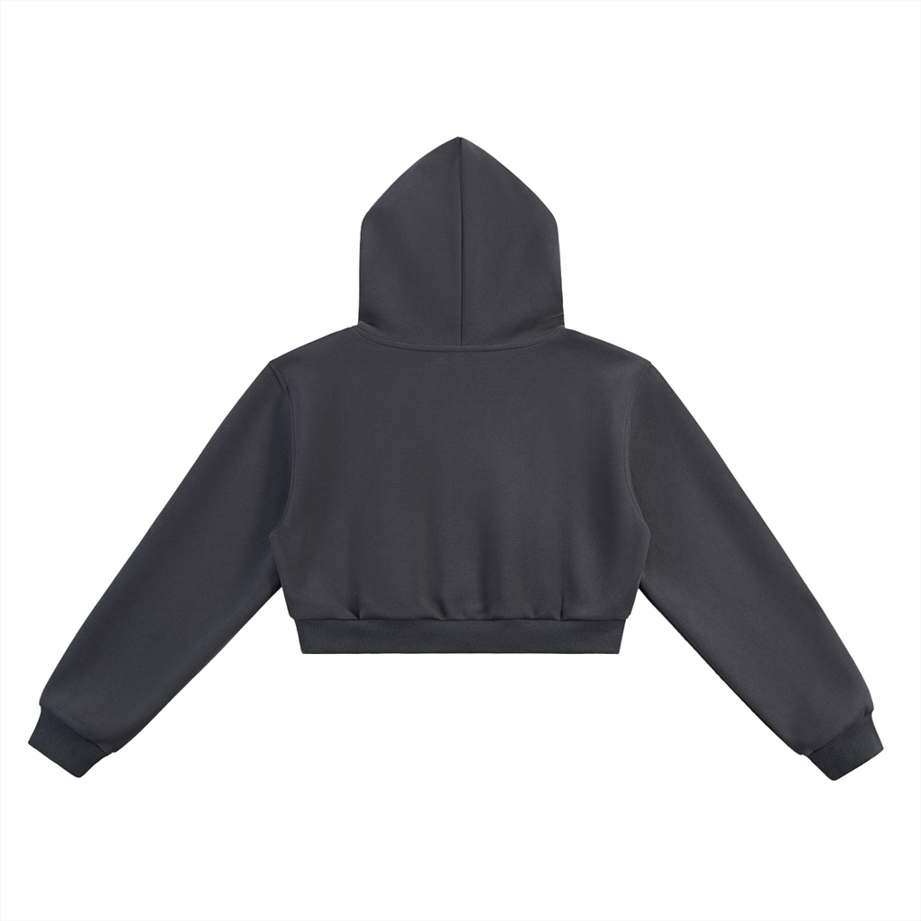 Pink Princess Cropped Hoodie