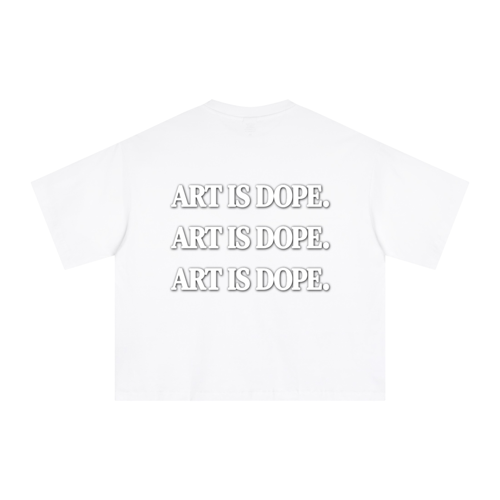 Baby Genius Painting x S.P. White Sorona Graphic Boxy Tee