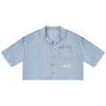 Women's Vintage Wash Boxy Cropped Shirt