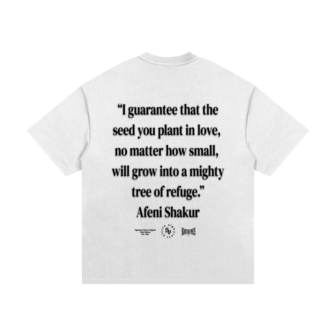 Afeni Shakur x S.P. White Heavyweight Graphic Tee