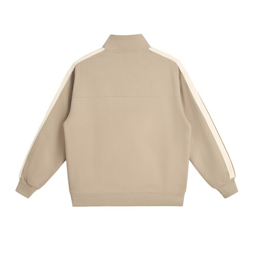Contrast Side-Stripe Stand Collar Jacket (3 Colorways)