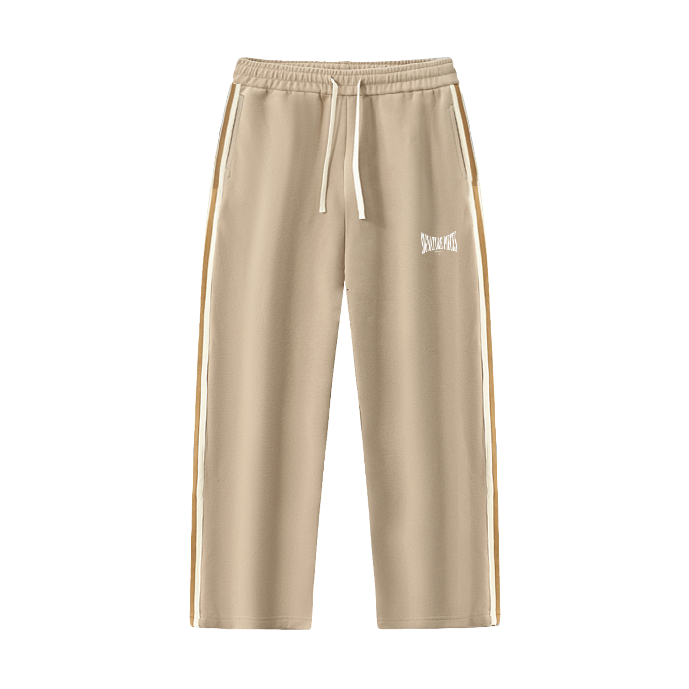 S.P. x O.L. Contrast Side-Stripe Straight-Leg Pants (3 Colorways)
