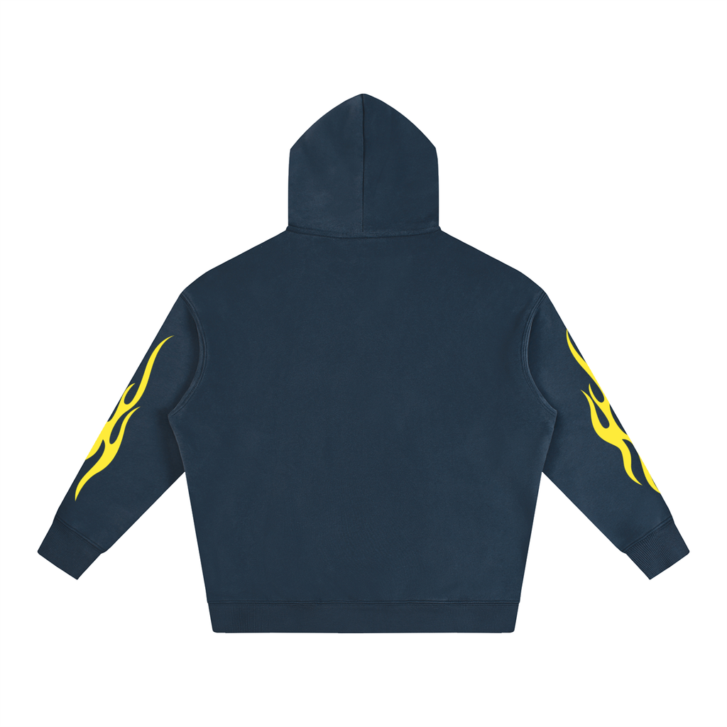 S.P. x L.E. Yellow Flame Oversize Graphic Hoodie (6 Colorways)