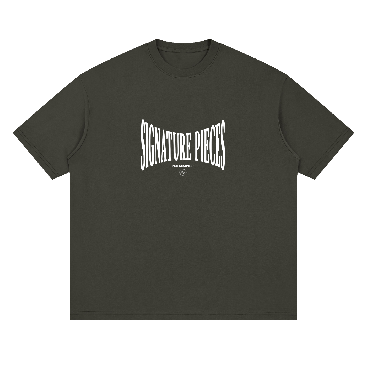 S.P. x White O.L. Streetwear Loose Drop Shoulder Tee (Scale) (3 Colorways)