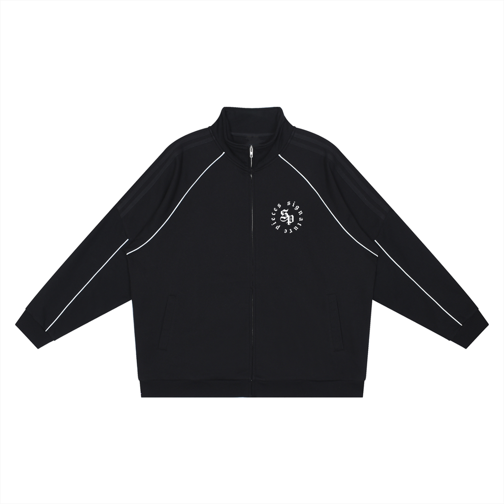 Reflection Striped Raglan Sleeve Jacket (3 Colorways)