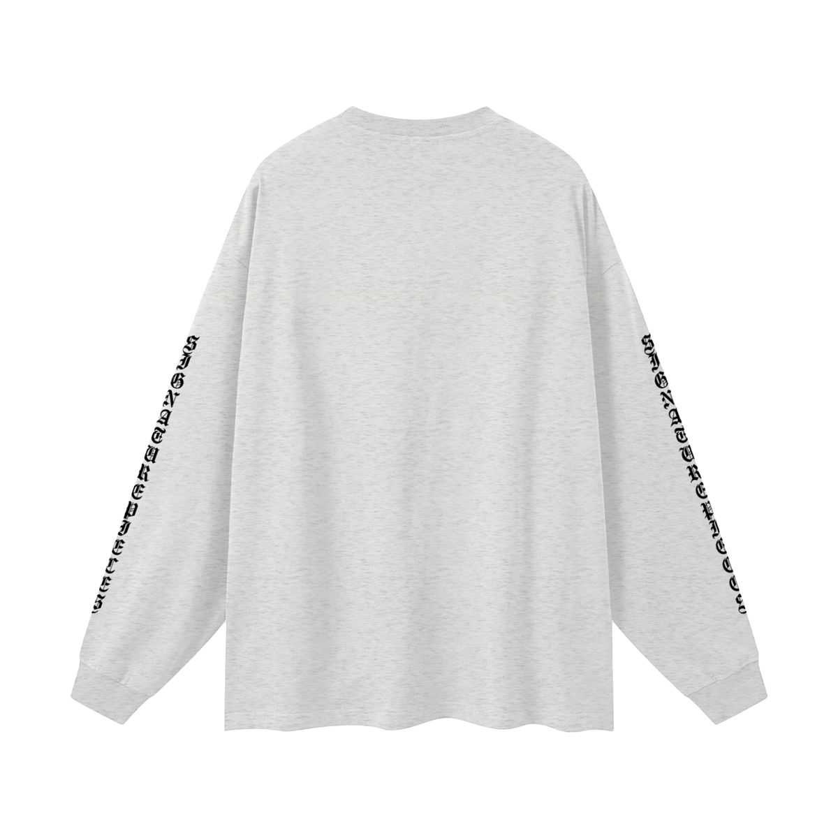 Iced Out Lion Oat Gray Oversized Long Sleeve Tee