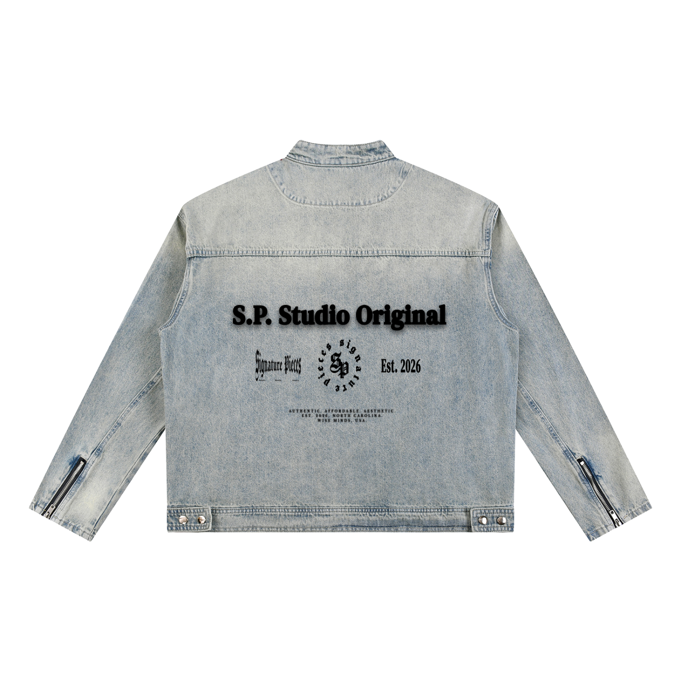 S.P. Studio O. x B.L. Vintage Wash Denim Jacket