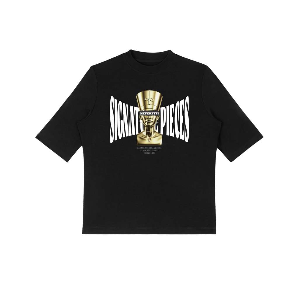 Nefertiti Black Graphic Tee