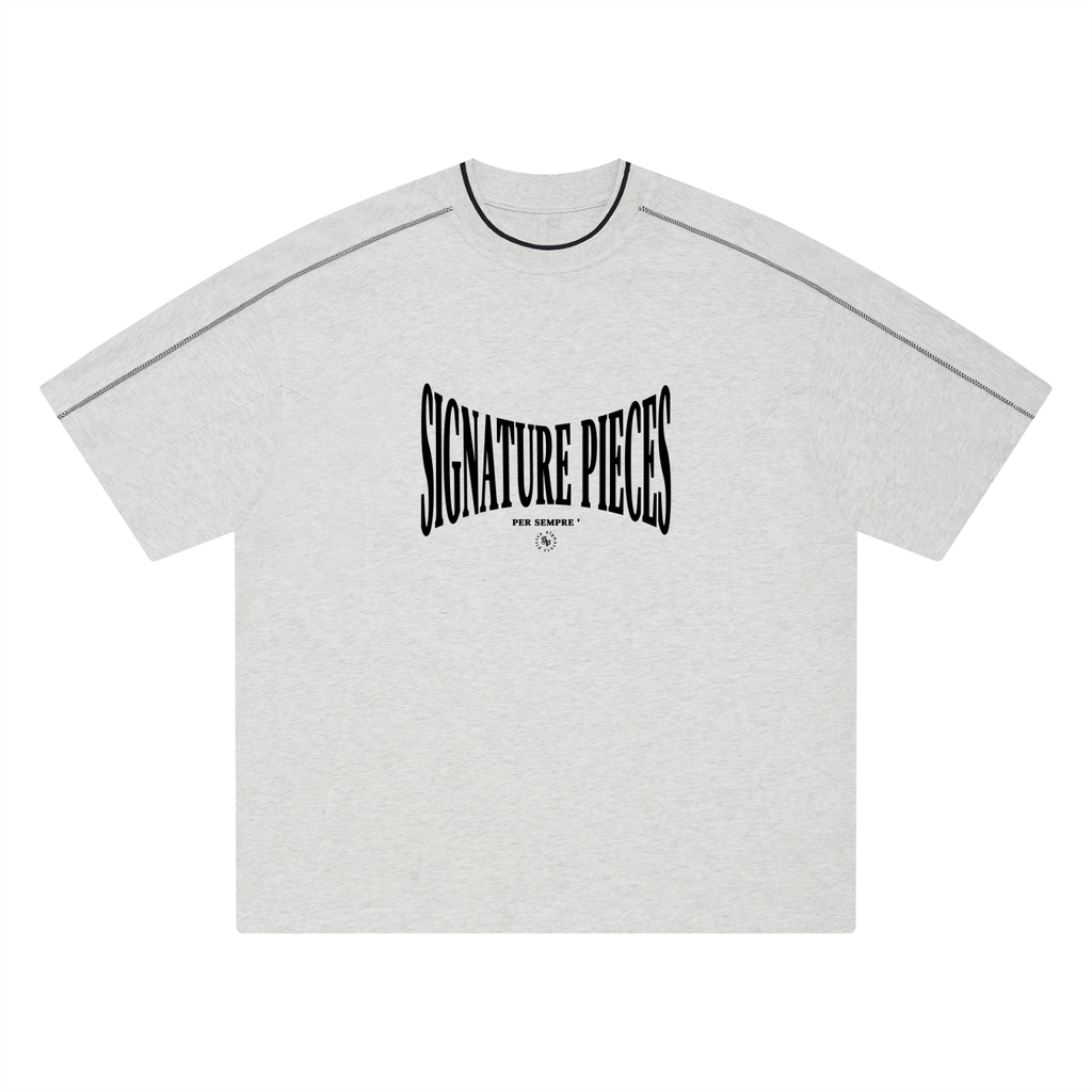 S.P. x O.L./B.L. Oversized Contrast Tape T-Shirt