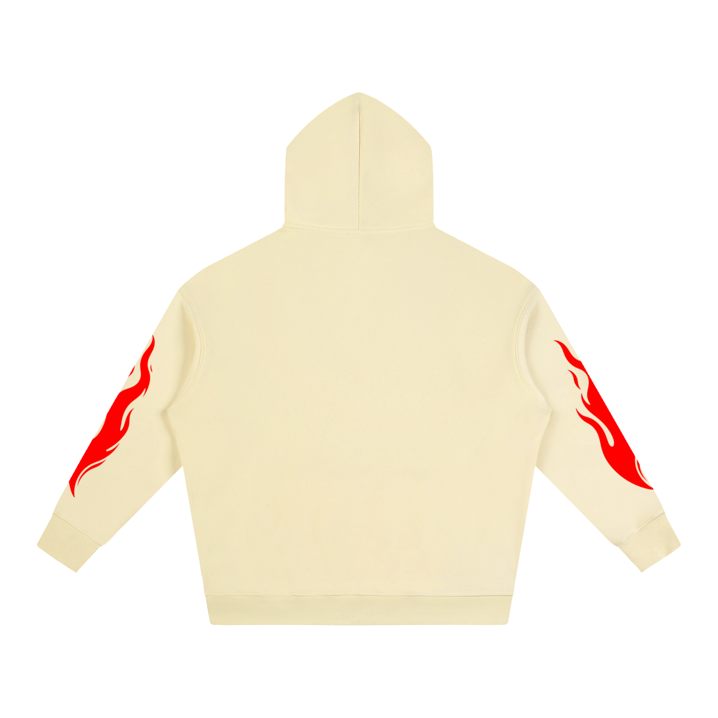 Tattooed Statue x Red Flame Oversize Graphic Hoodie