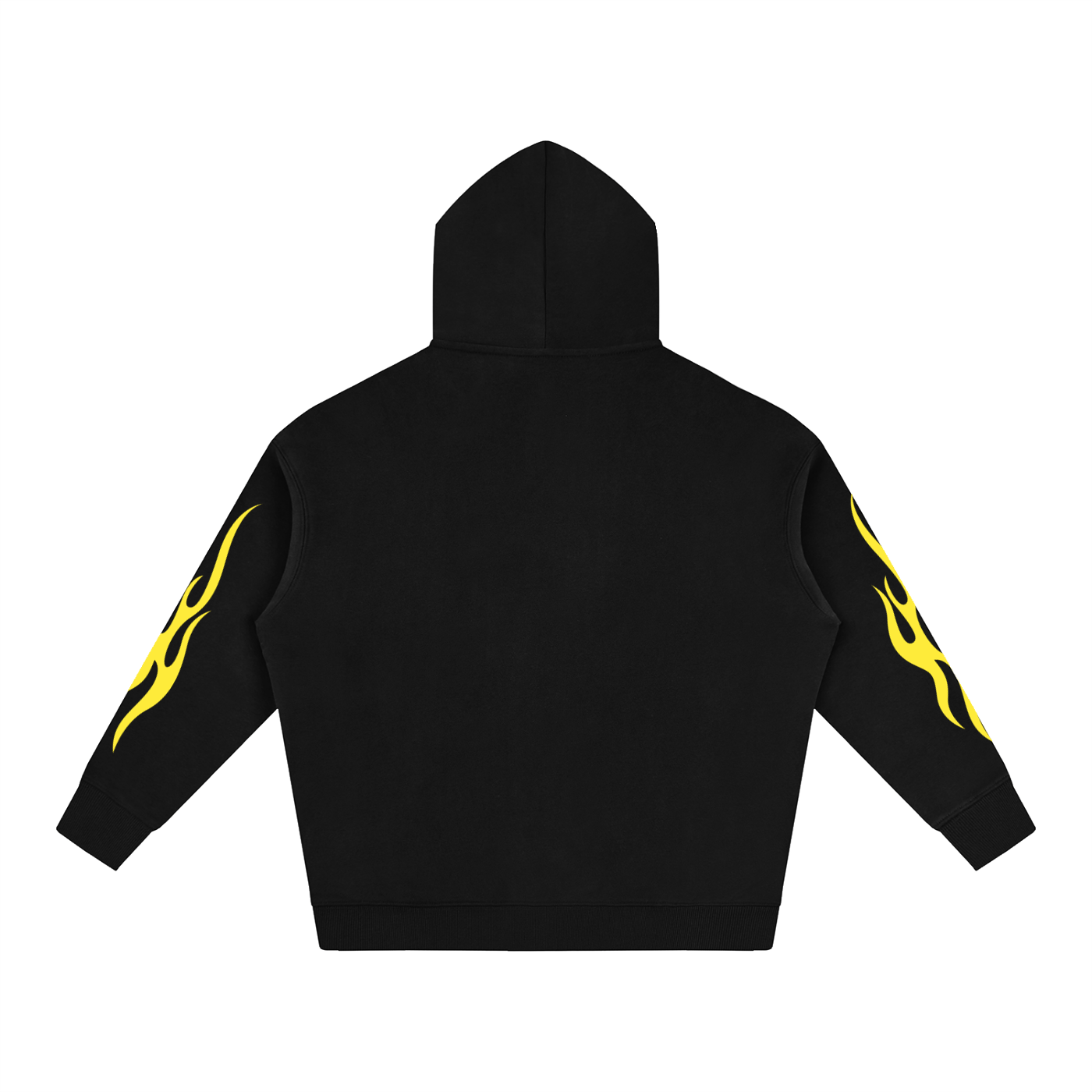 S.P. x L.E. Yellow Flame Oversize Graphic Hoodie (6 Colorways)