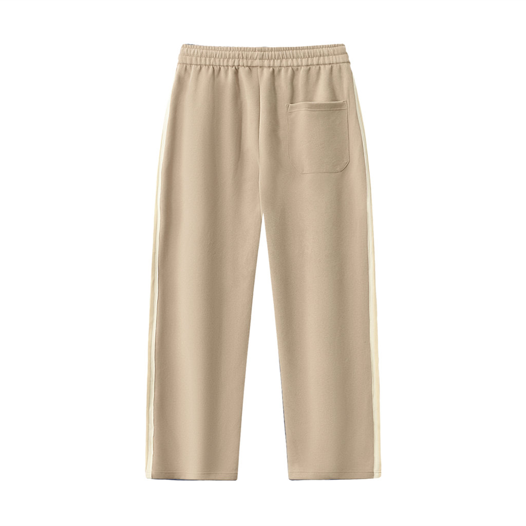 S.P. x O.L. Contrast Side-Stripe Straight-Leg Pants (3 Colorways)