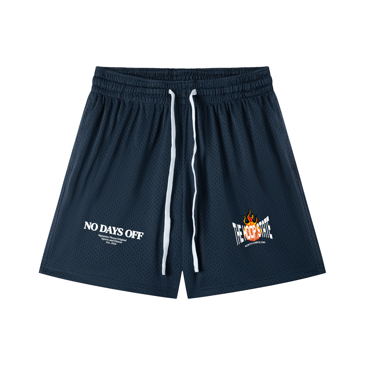 N.D.O. x Hoop State N.C. Graphic Basketball Shorts (8 colorways)
