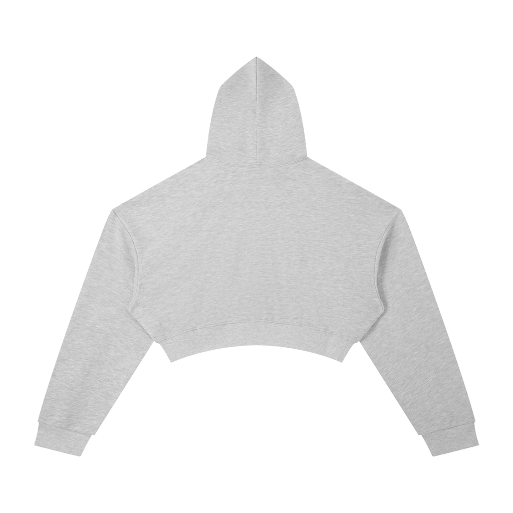 Silver Princess Cropped Hoodie