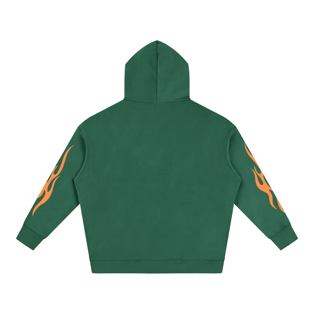 S.P. x L.E. Orange Flame Oversize Graphic Hoodie (5 Colorways)